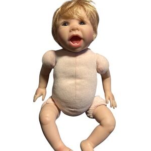 Charming Reborn weighted Baby Doll with Blonde Hair